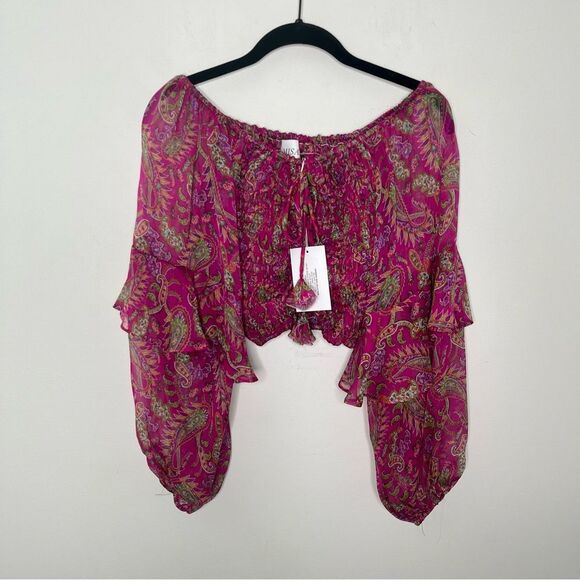 Misa Los Angeles Ilsa Crop Top XS - Picture 2 of 7